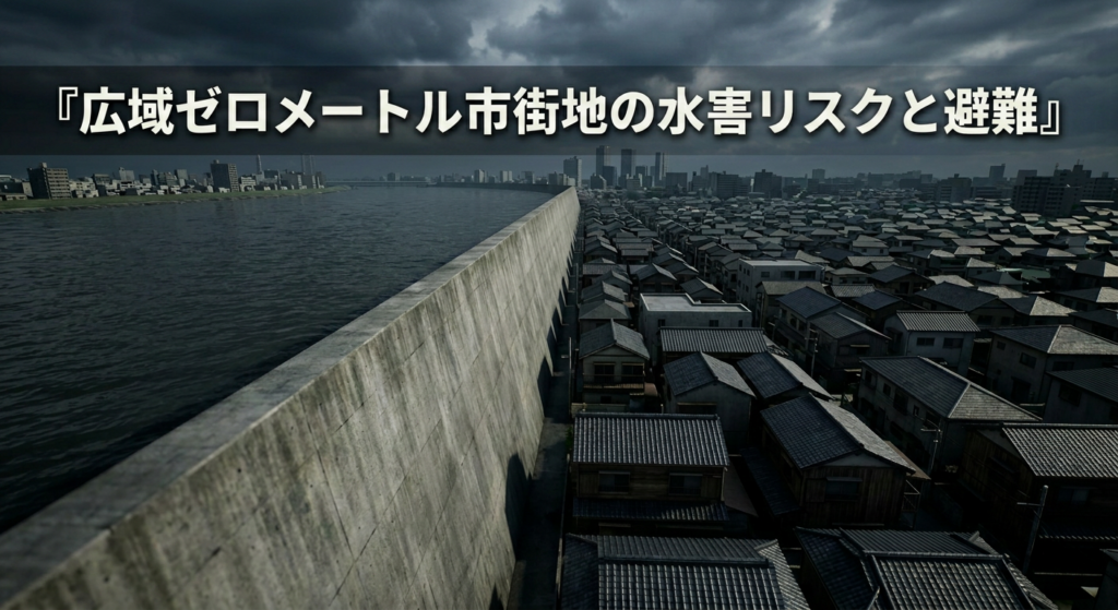 広域ゼロメートル市街地の水害リスクと避難
